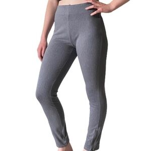 Utopia by Hue Gray Zippered Leg Pants